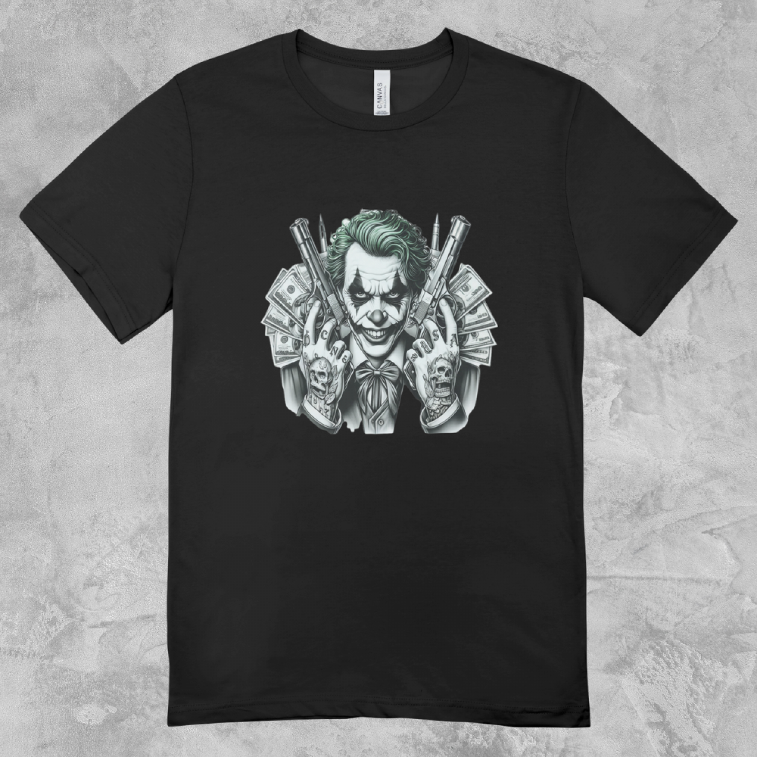 Kaos Distro Pria Wanita Joker With Money